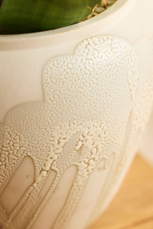 Drippy Glaze Earthenware Planter #1