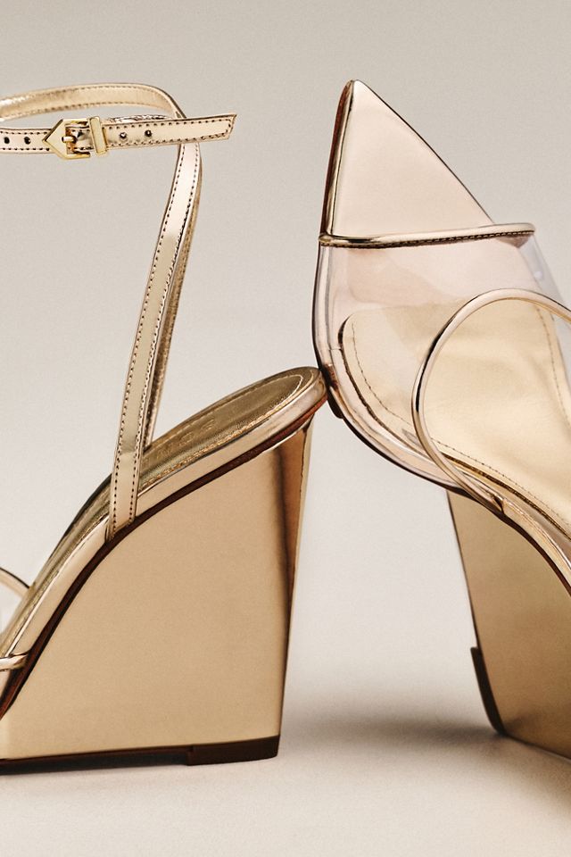Schutz Elodie Pointed-Toe Wedge Sandals #2