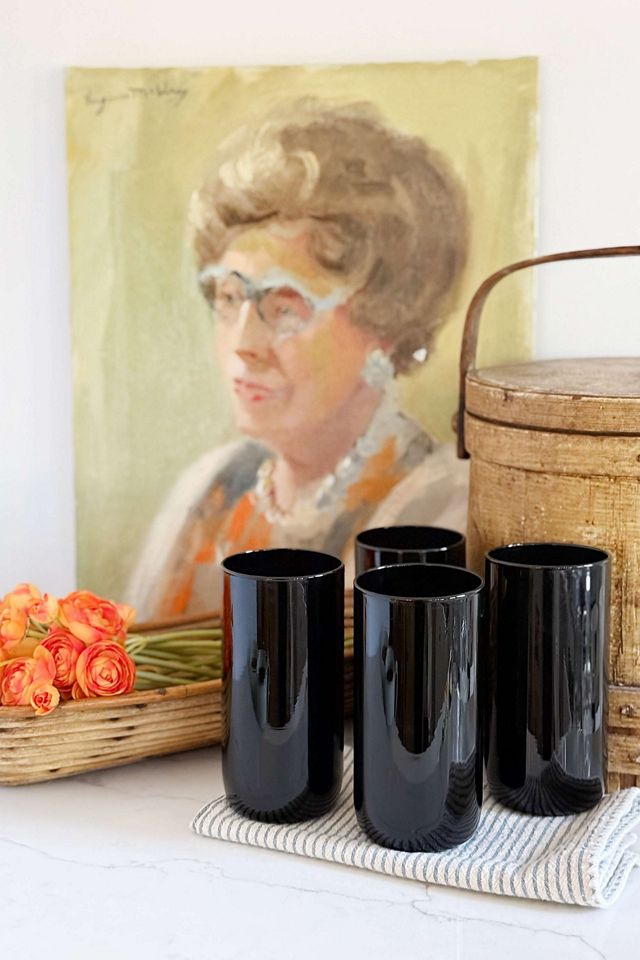 Old Flame Candle Co. Vintage Amethyst Drinking Glasses #2