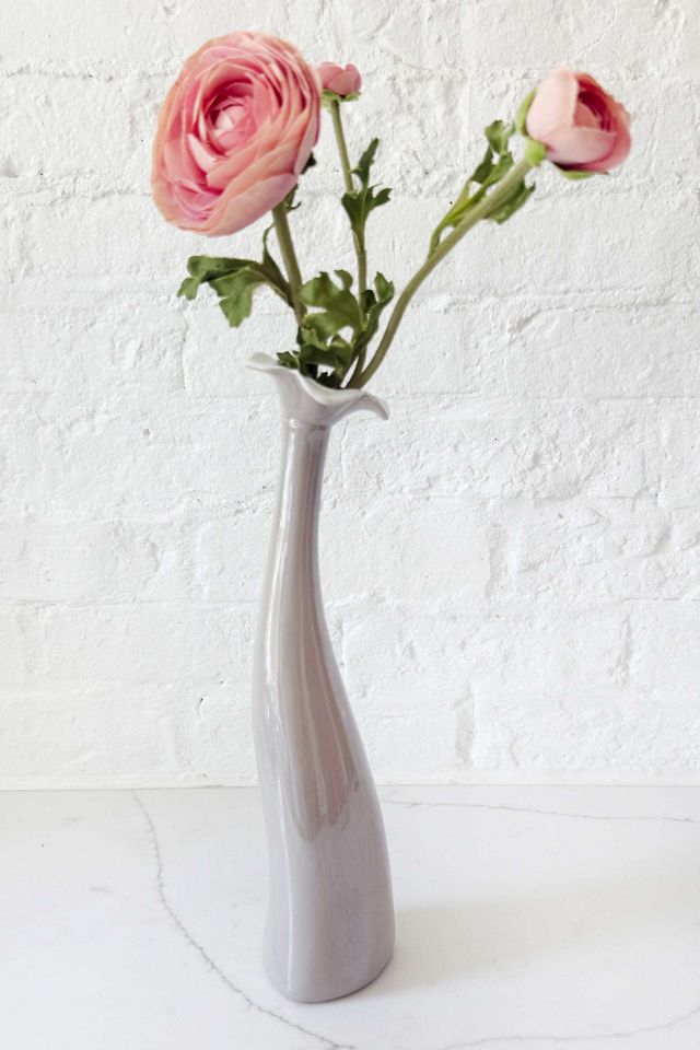Old Flame Candle Co. Vintage Glazed Curvy Bud Vase #2