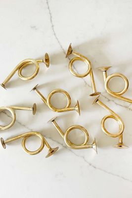 Old Flame Candle Co. Vintage French Horn Napkin Rings
