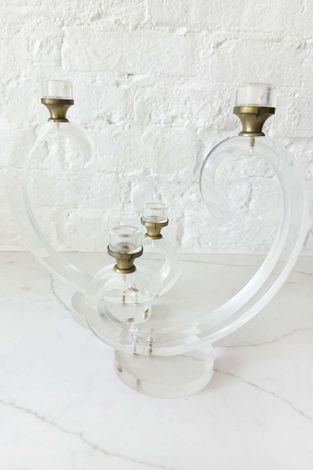 Old Flame Candle Co. Vintage Hollywood Regency Candlestick Holders #4