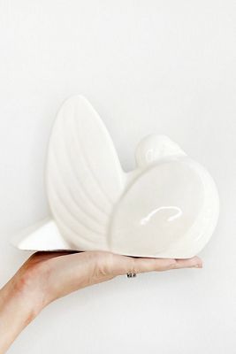 Old Flame Candle Co. Vintage MCM Ceramic Dove Sculpture