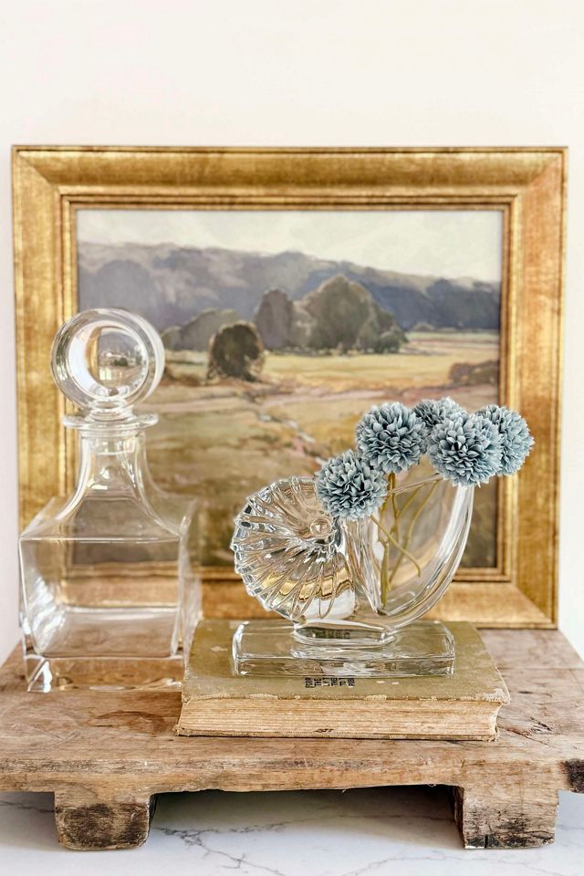 Old Flame Candle Co. Vintage Nautilus Shell Vase #2