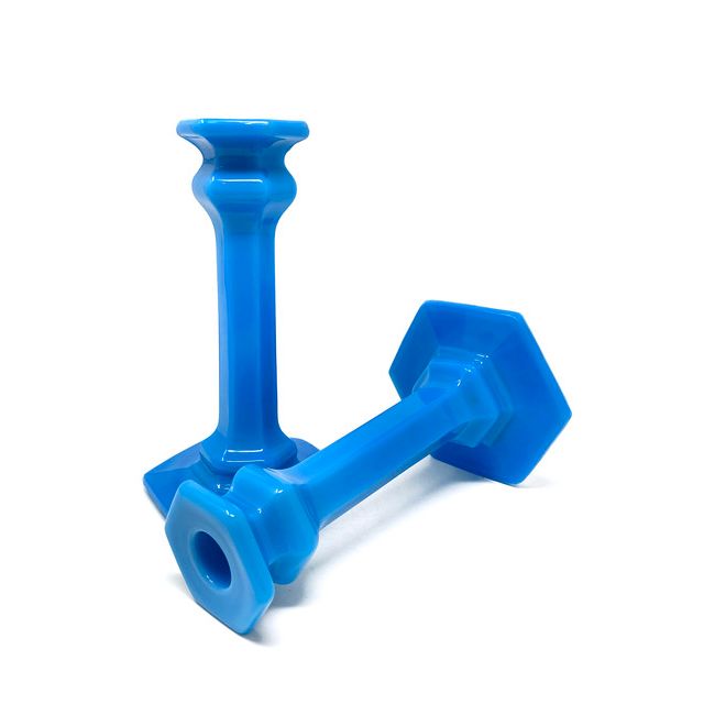 Old Flame Candle Co. Vintage Portieux Vallerysthal Candlestick Holders #1