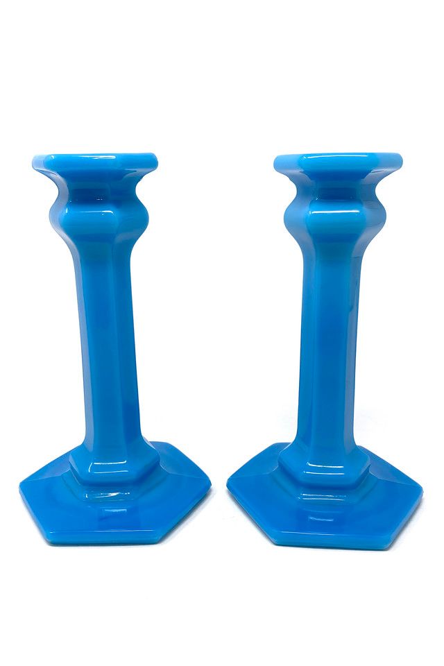 Old Flame Candle Co. Vintage Portieux Vallerysthal Candlestick Holders #2