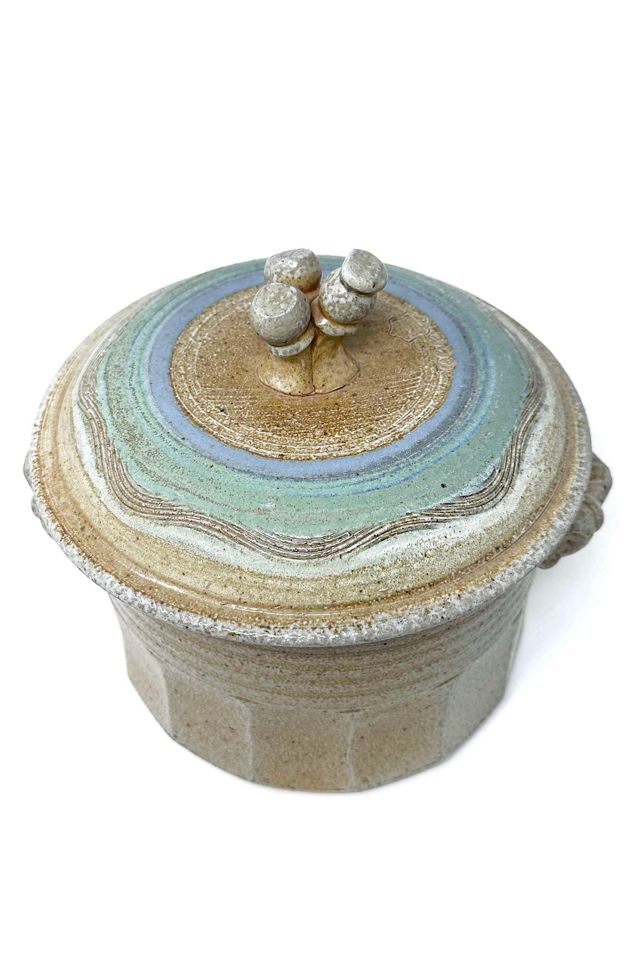 Old Flame Candle Co. Vintage 1970s Stoneware Vessel #1