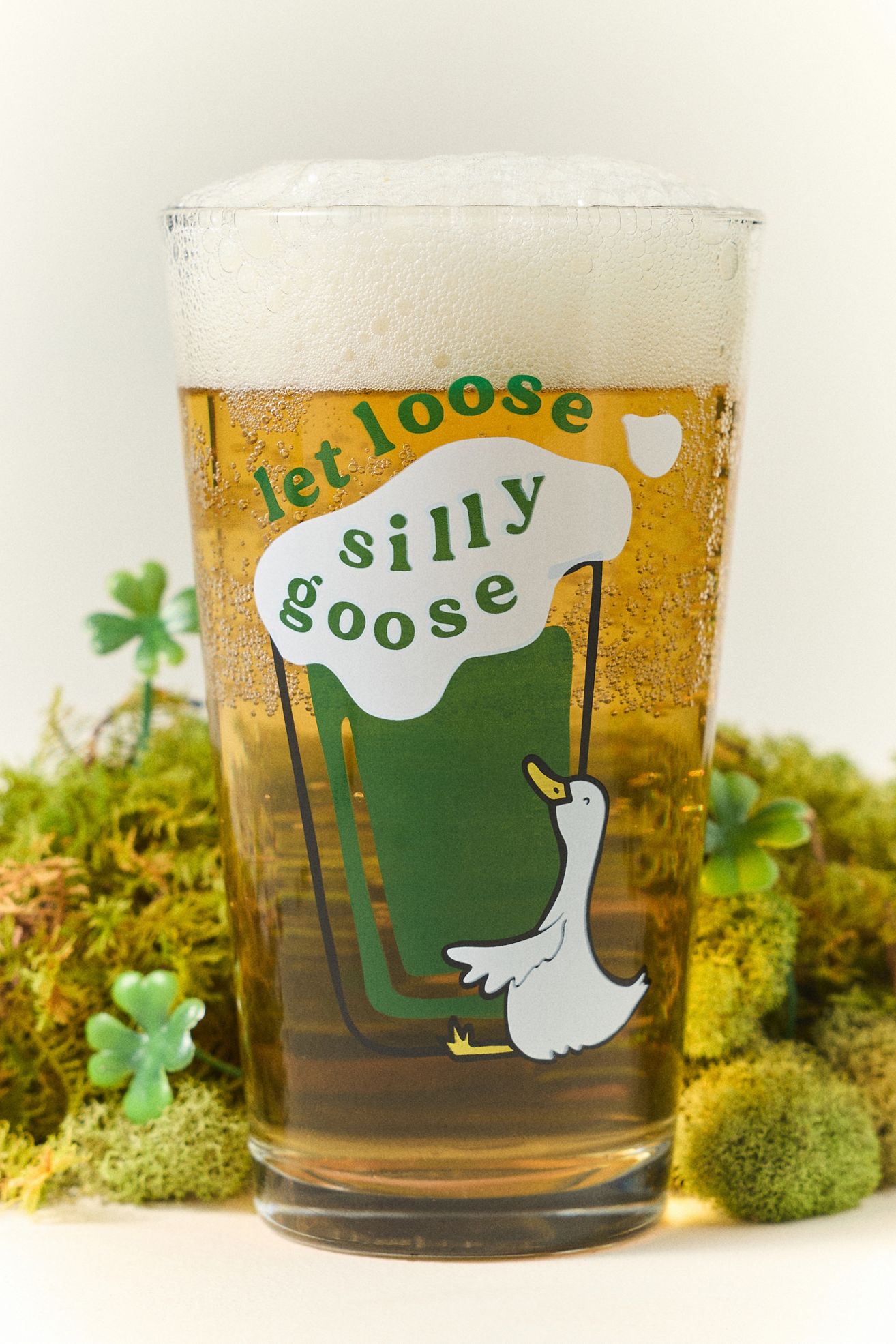 Alice & Wonder St. Patrick's Pint Glass - Silly Goose, Standard, One Size