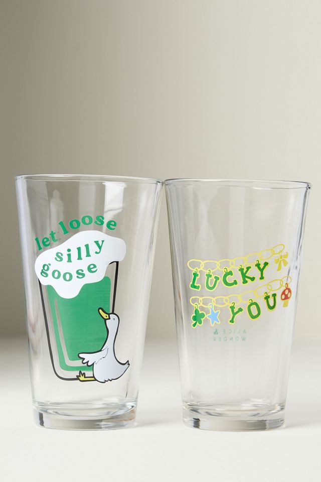 Alice & Wonder St. Patrick's Pint Glass #2