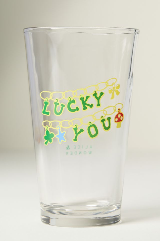 Alice & Wonder St. Patrick's Pint Glass #1