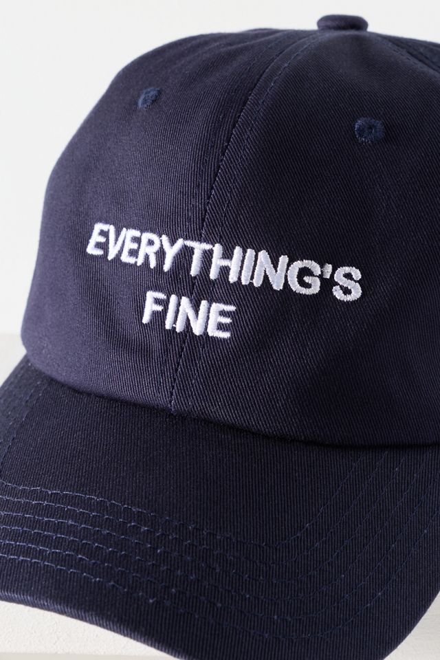 Intentionally Blank Everything's Fine Baseball Cap #2