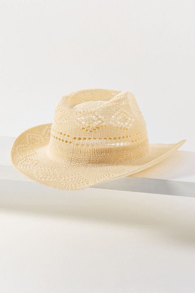 Anthropologie Rancher Artesano Tie Dye Trim Straw Hat Size L Straw Rancher Hat | Anthropologie main image 2