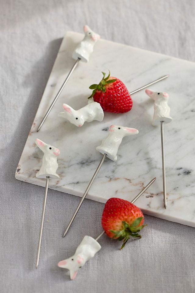 Bunny Cocktail Picks, Set of 6 #2