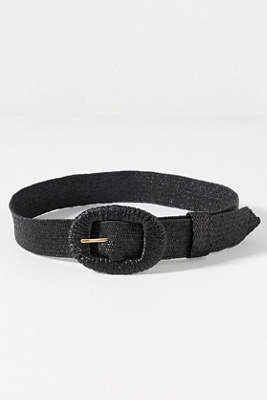 Woven Oval Buckle Belt