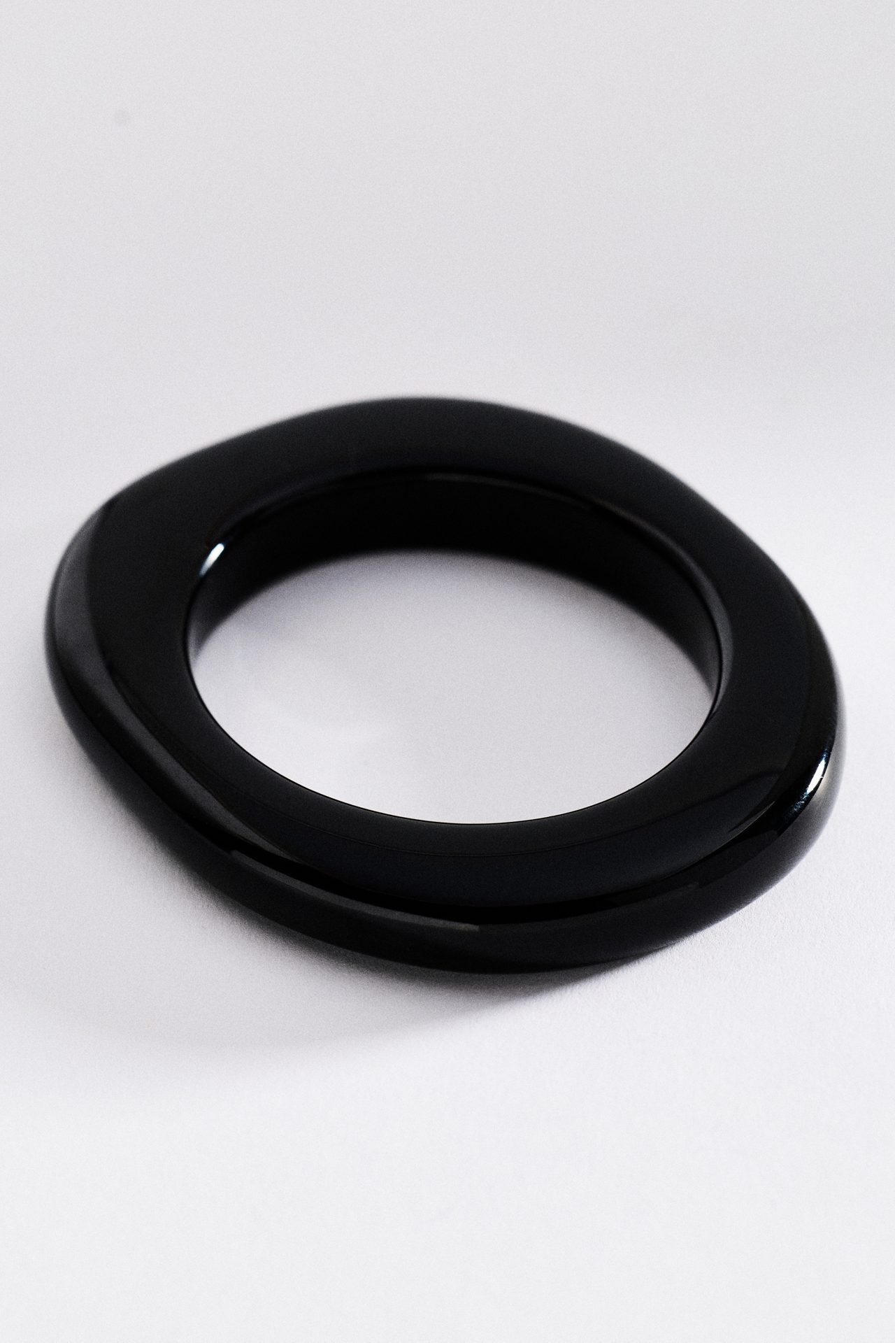 Translucent Resin Bangle Bracelet