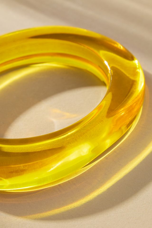 Translucent Resin Bangle Bracelet #1