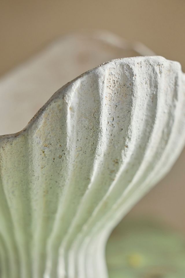 Terracotta Scallop Shell Bowl Planter #2