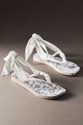 Badgley Mischka Wrenna Slingback Flip-Flop Sandals 