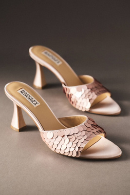 Badgley Mischka Winika Sequin Heeled Mule Sandals