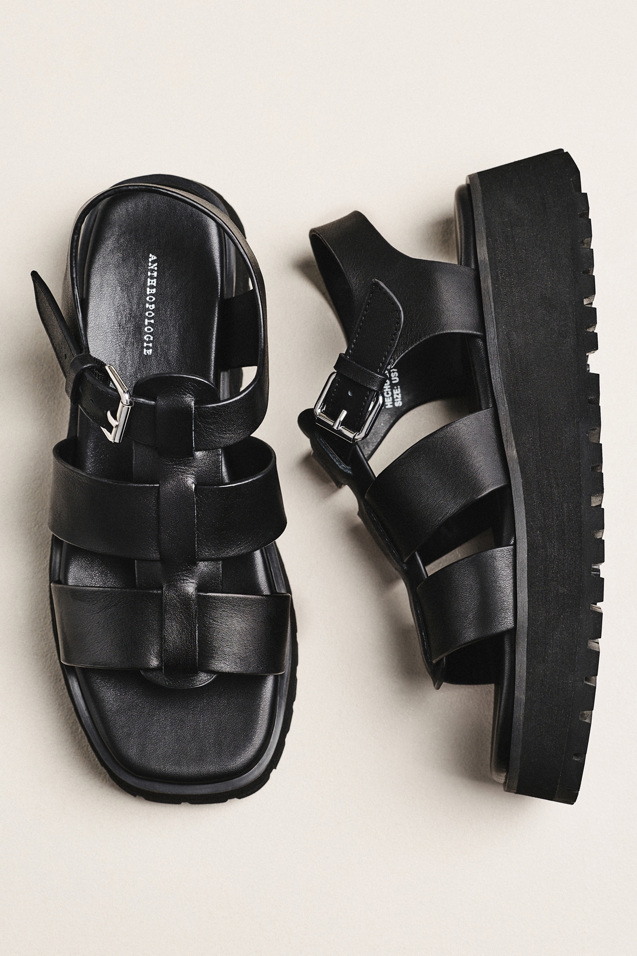 By Anthropologie Platform Fisherman Sandals