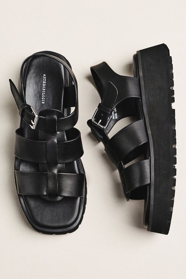 By Anthropologie Platform Fisherman Sandals #1