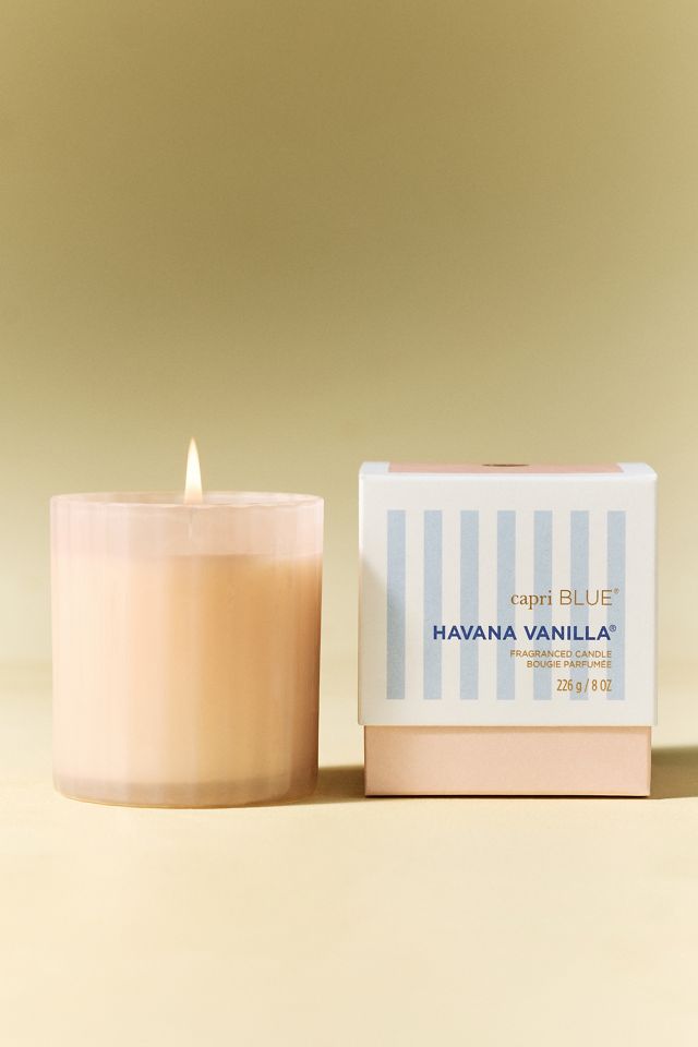 Capri Blue Woody Havana Vanilla Pink Tumbler Boxed Glass Candle #1