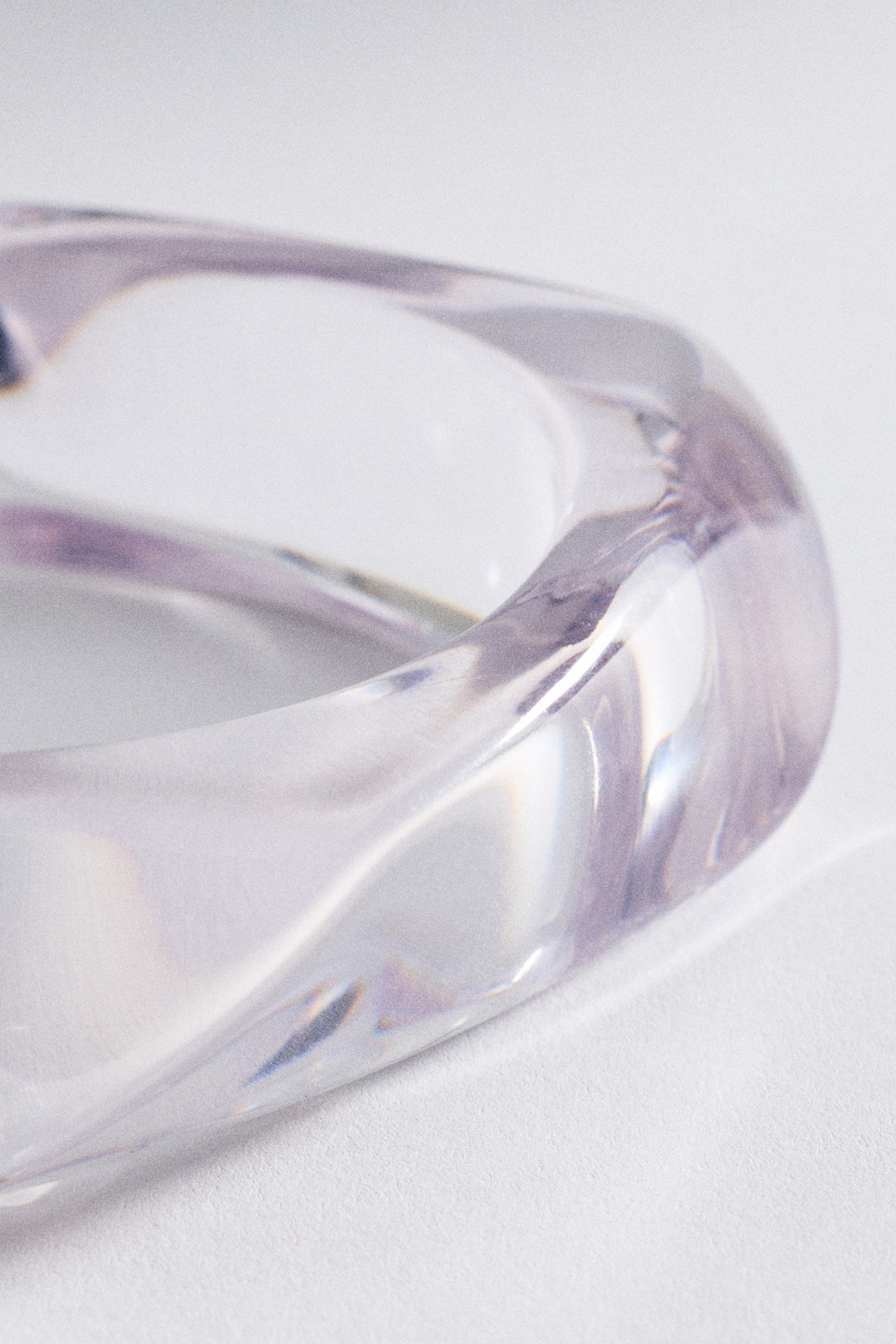 Square Resin Bangle Bracelet
