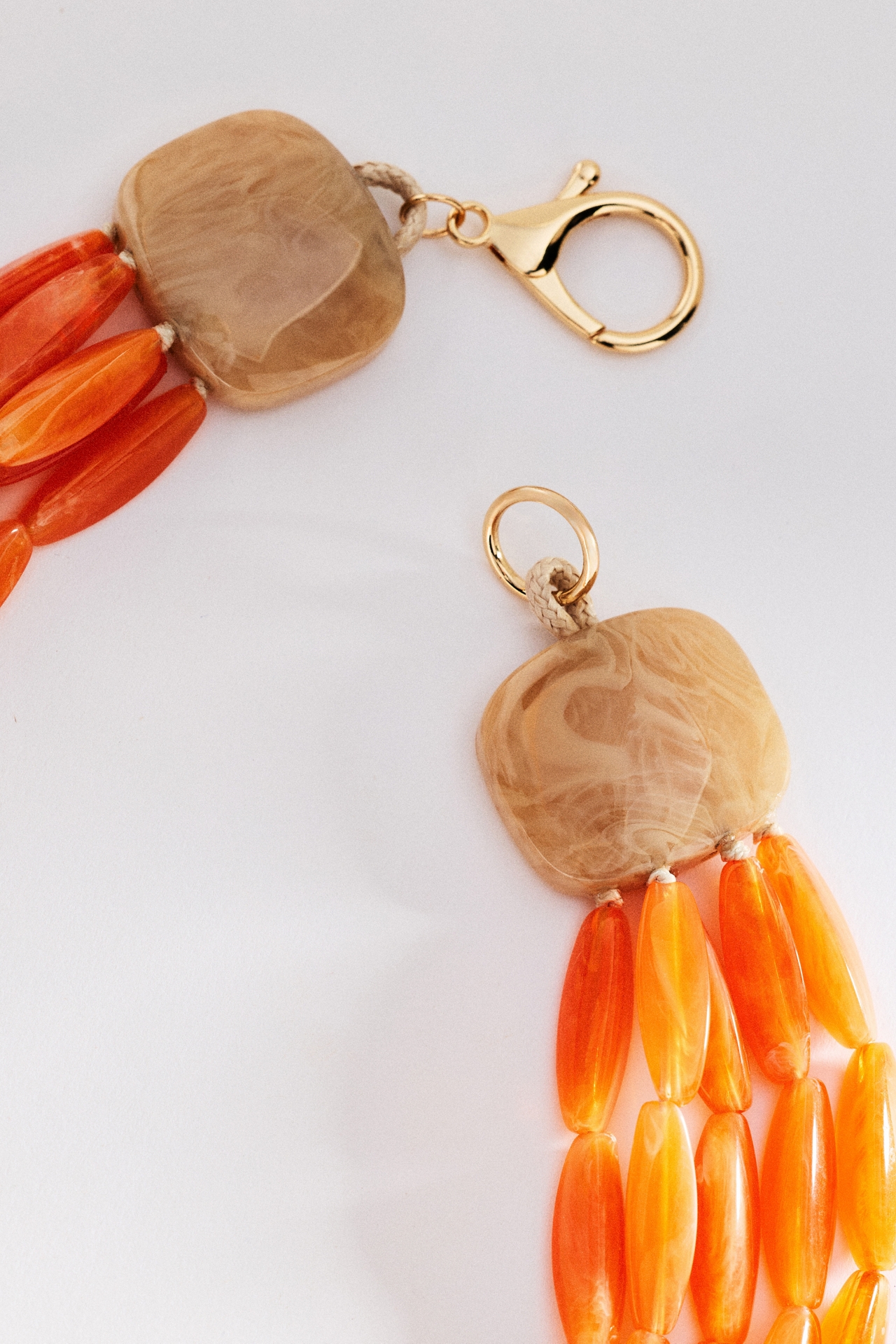 Chunky Layered Resin Beaded Necklace