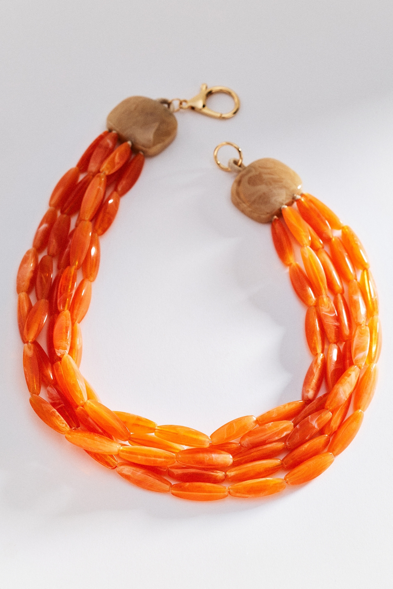 Chunky Layered Resin Beaded Necklace