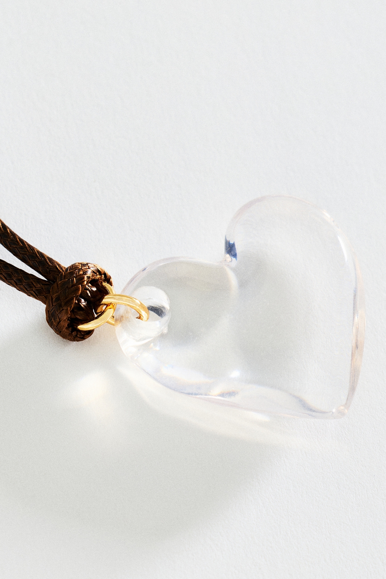 Heart Cord Pendant Necklace