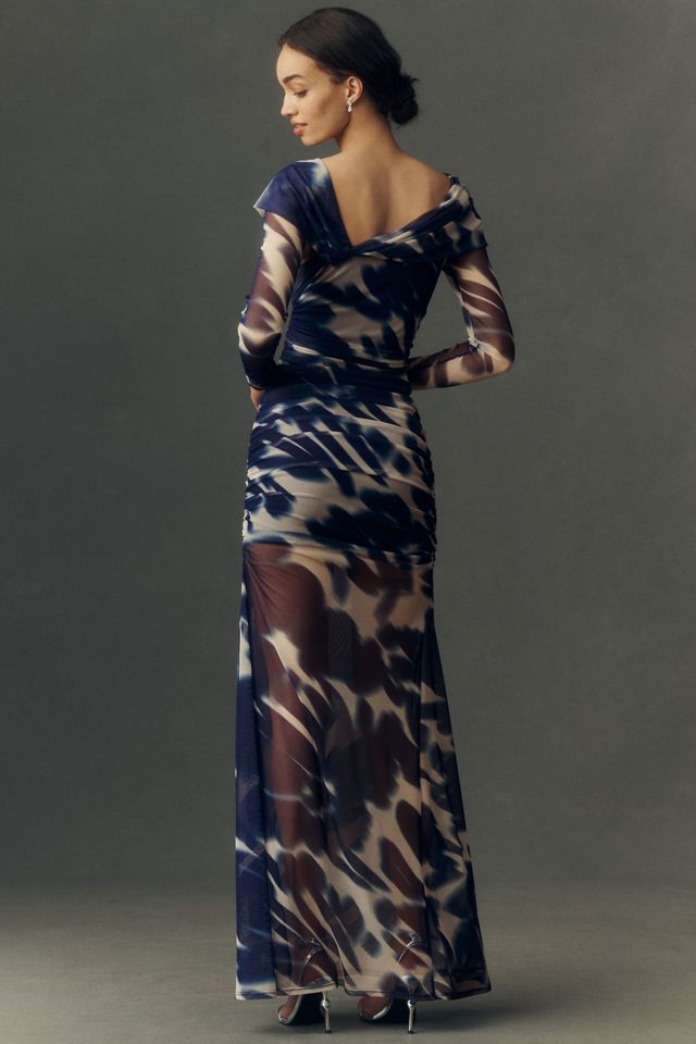 Black Halo Dina Mesh Dress #1