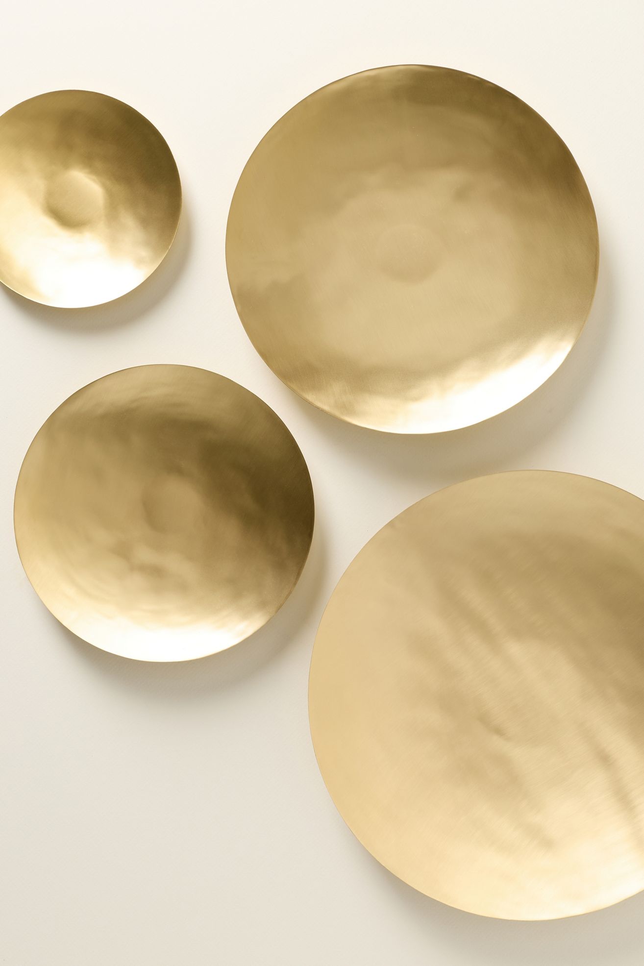 The Collective Artisan Assorted Platters, Set of 4 - Bronze, One Size