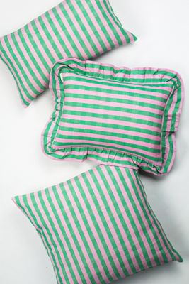 Archive New York Flora Striped Pillow