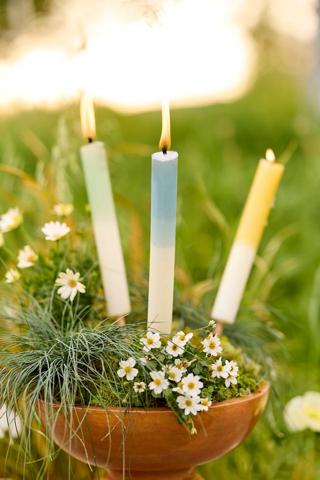 Ombre Citronella Torch Candle #3