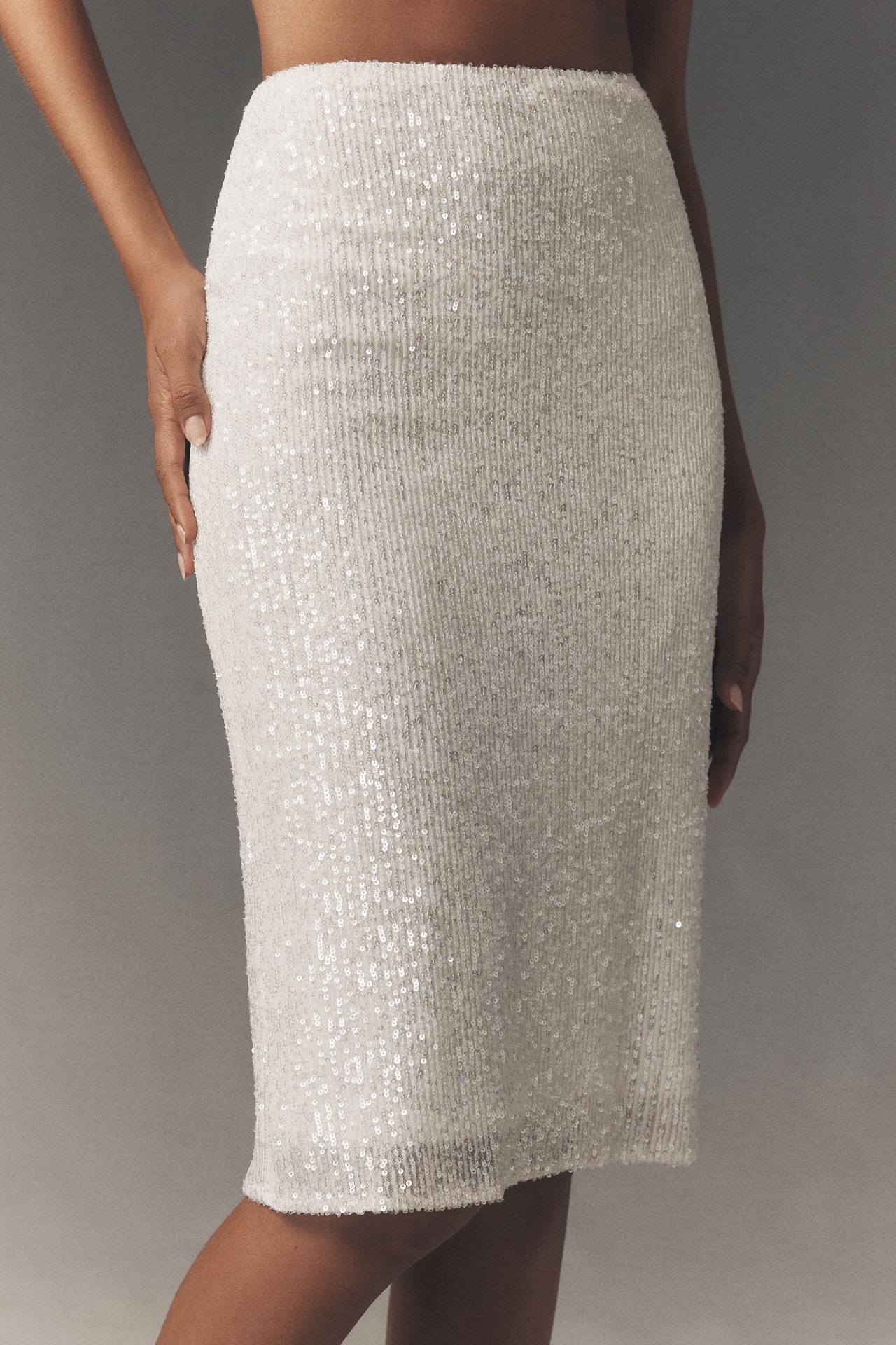 Mare Sequin Bias Midi Skirt