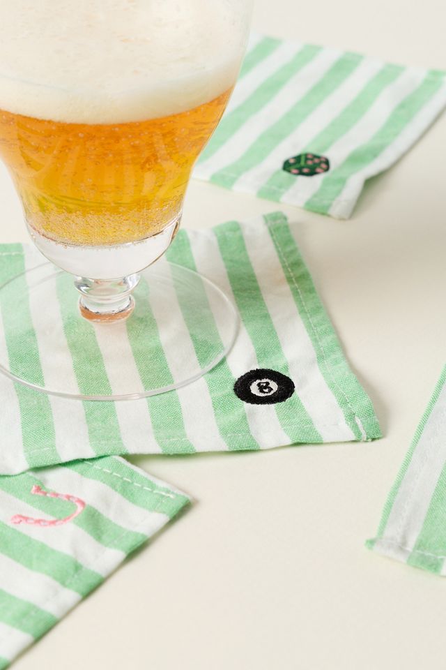 Frasier Sterling Cotton Lucky Cocktail Napkins, Set of 4 #2