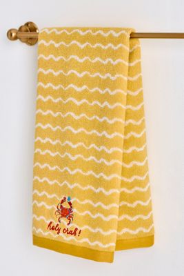 Seaside Cotton Embroidered Icon Hand Towels
