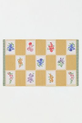 Clara Cotton Printed Floral Bath Mat
