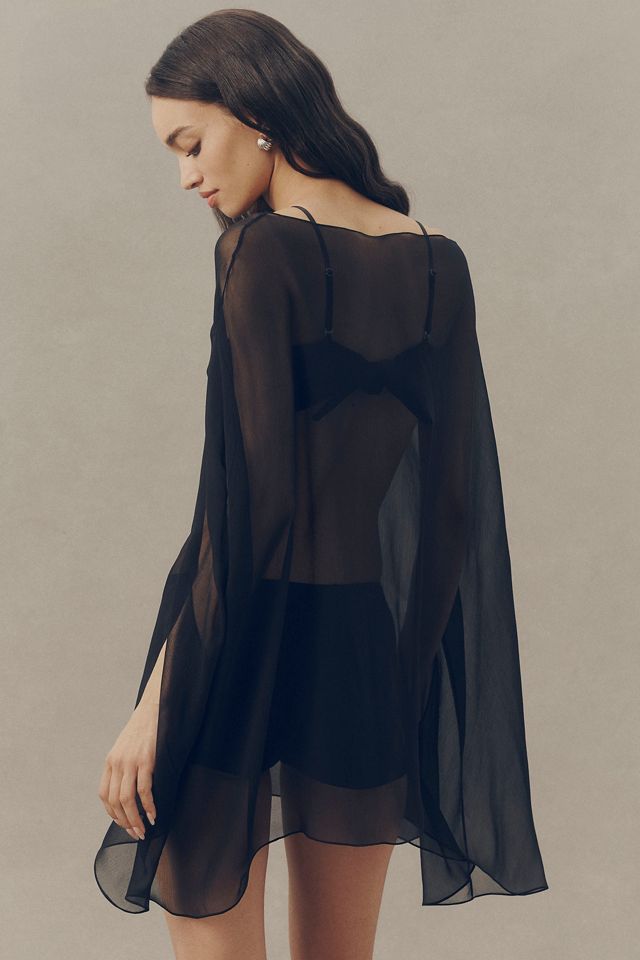 BUCI NYC Ibis 3-Piece Silk Poncho Set #2