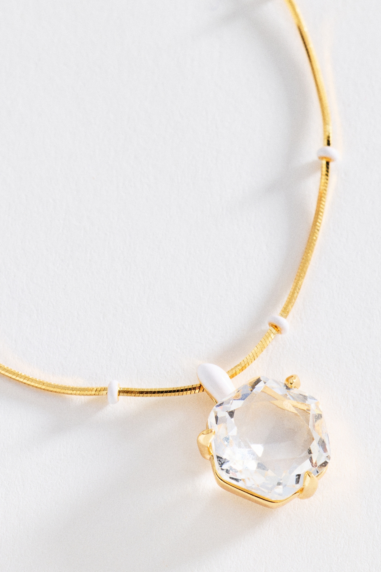 Floating Crystal Pendant Necklace