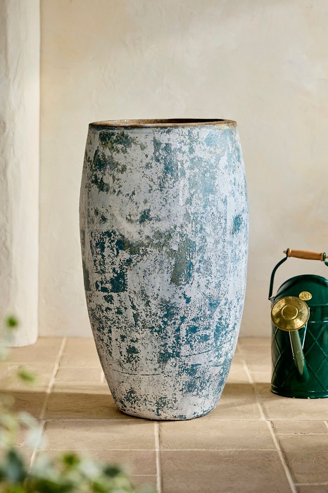 Canyon Blue Ceramic Tall Egg Planter #2