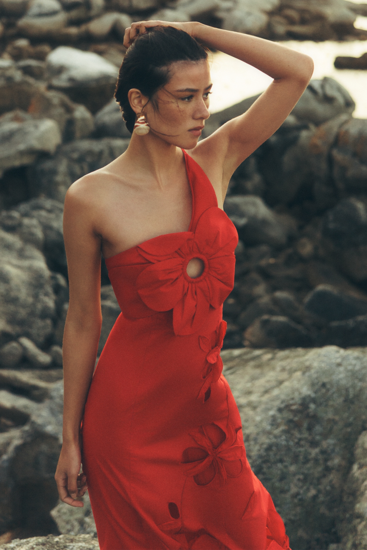 Textured Pearl Drop Earrings