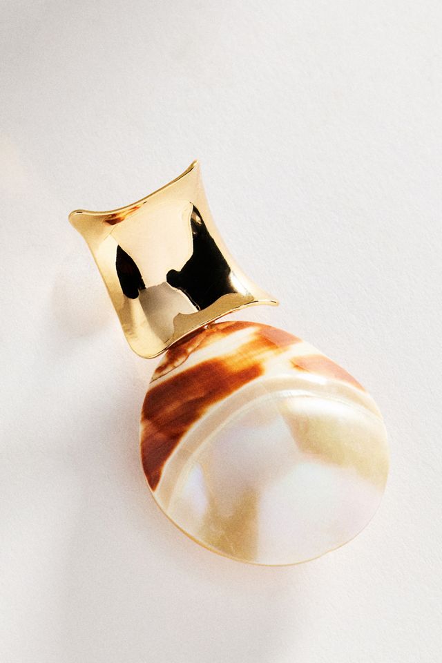 Textured Pearl Drop Earrings #2