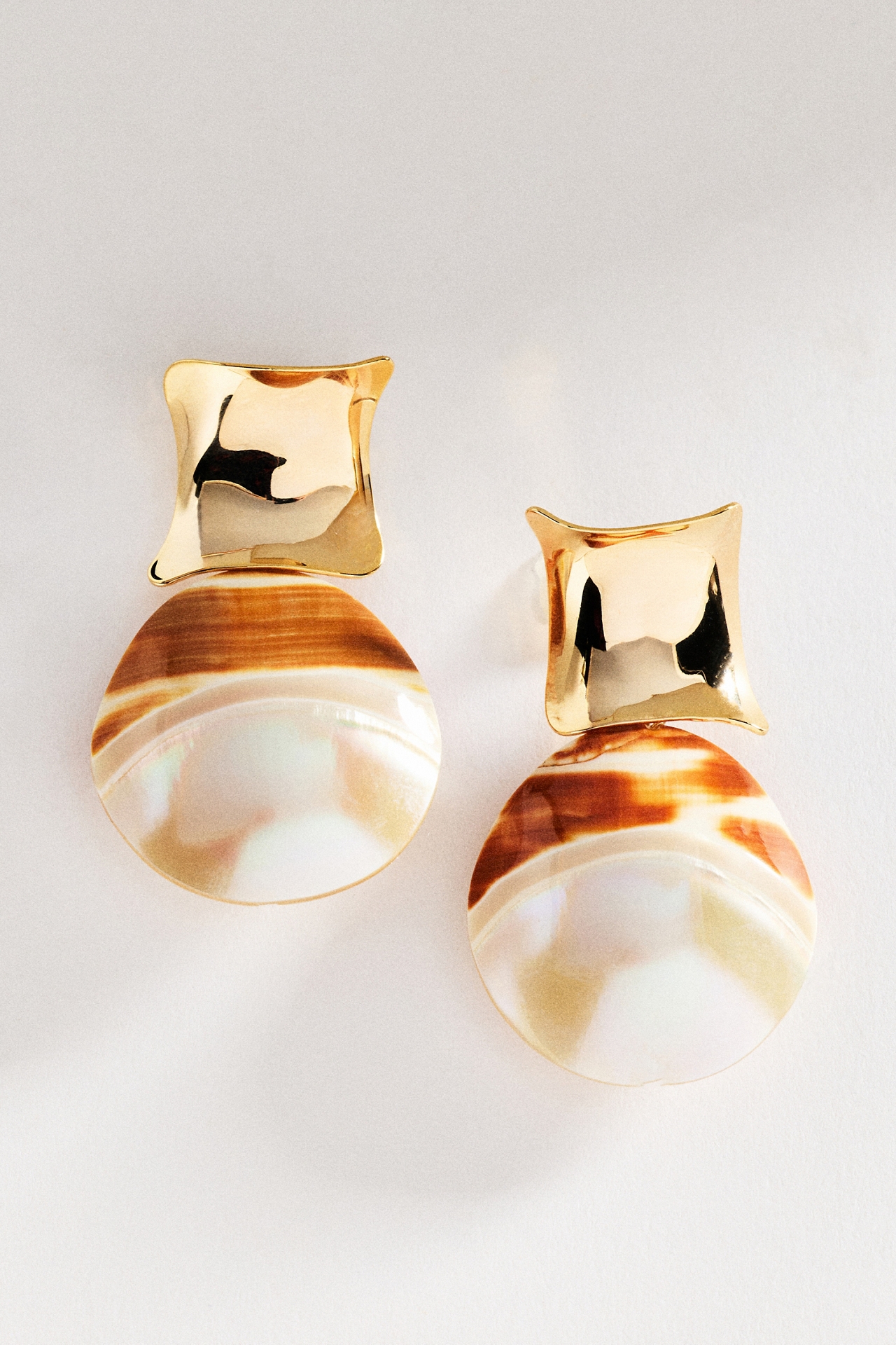 Textured Pearl Drop Earrings