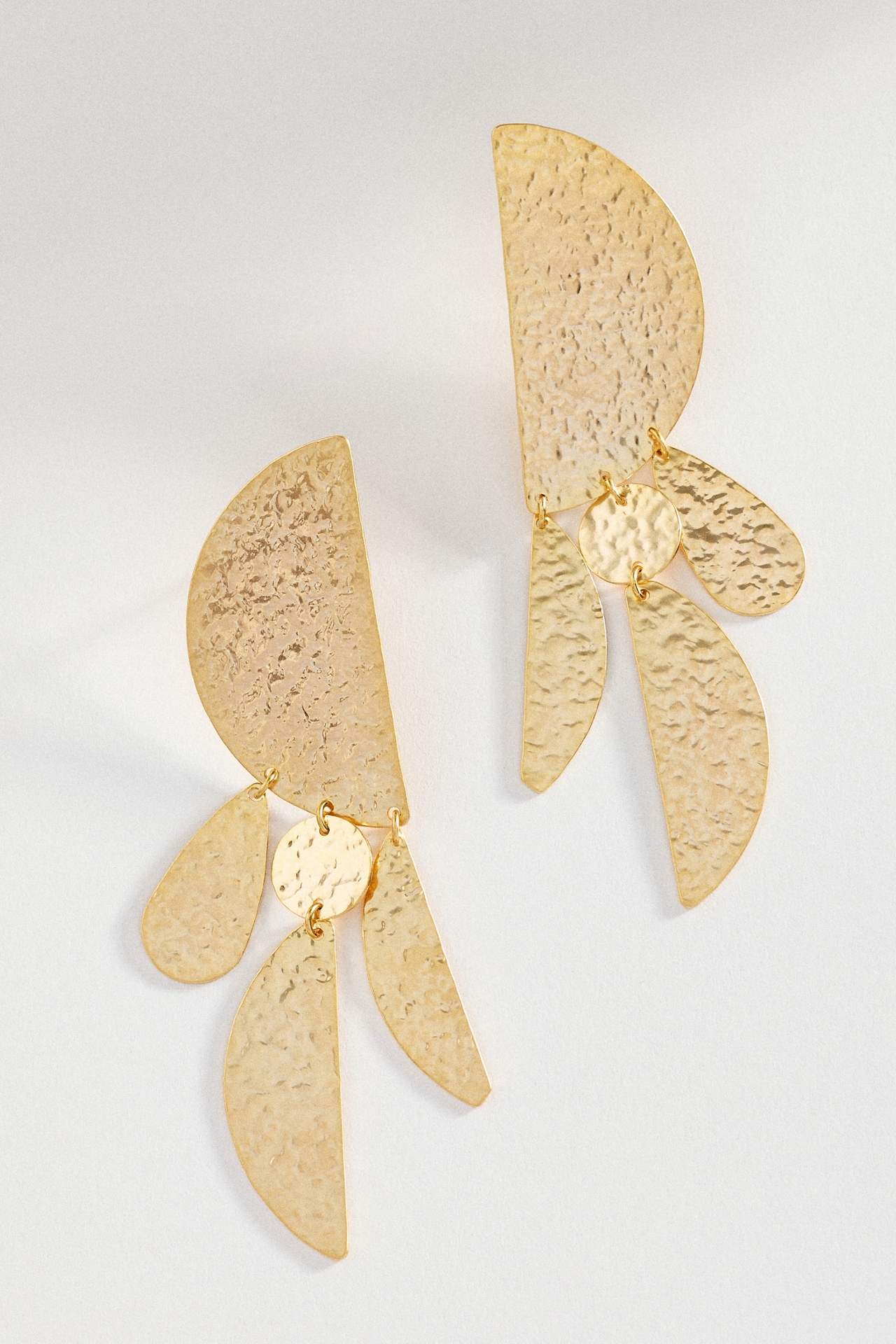 By Anthropologie Textured Crescent Earrings