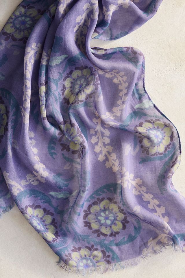 Lavender Motif Scarf #1
