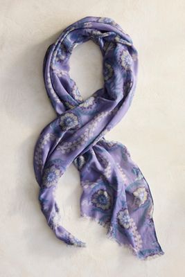 Lavender Motif Scarf