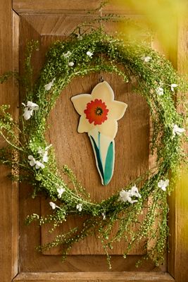 Puffed Enamel Daffodil Ornament