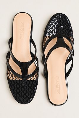 Silent D Wish Mesh Strappy Mules