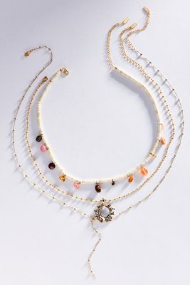 Shades of Sea Layering Necklaces